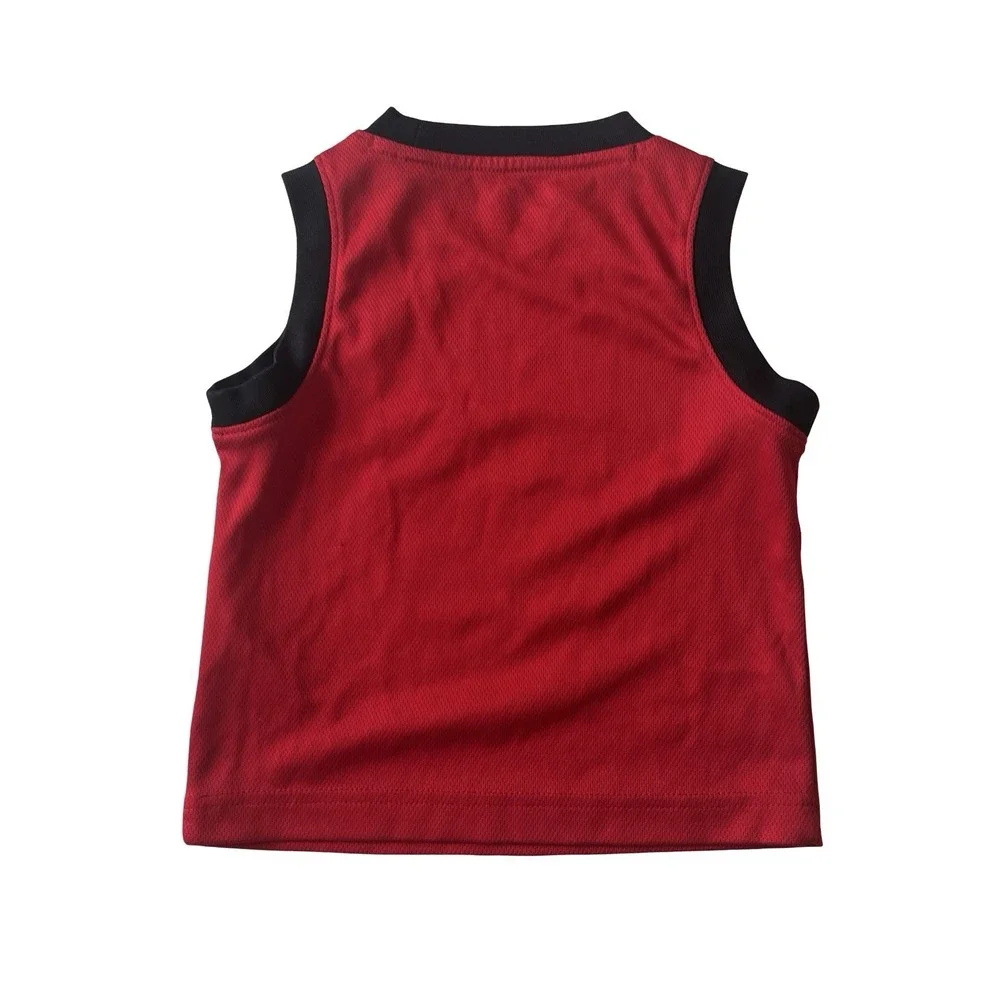 Air Jordan Youth Size‎ 2T Red Black Jersey 23 Tank Mesh Basketball Spellout